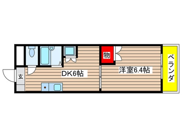 ユニオンハイツ日比野の物件間取画像